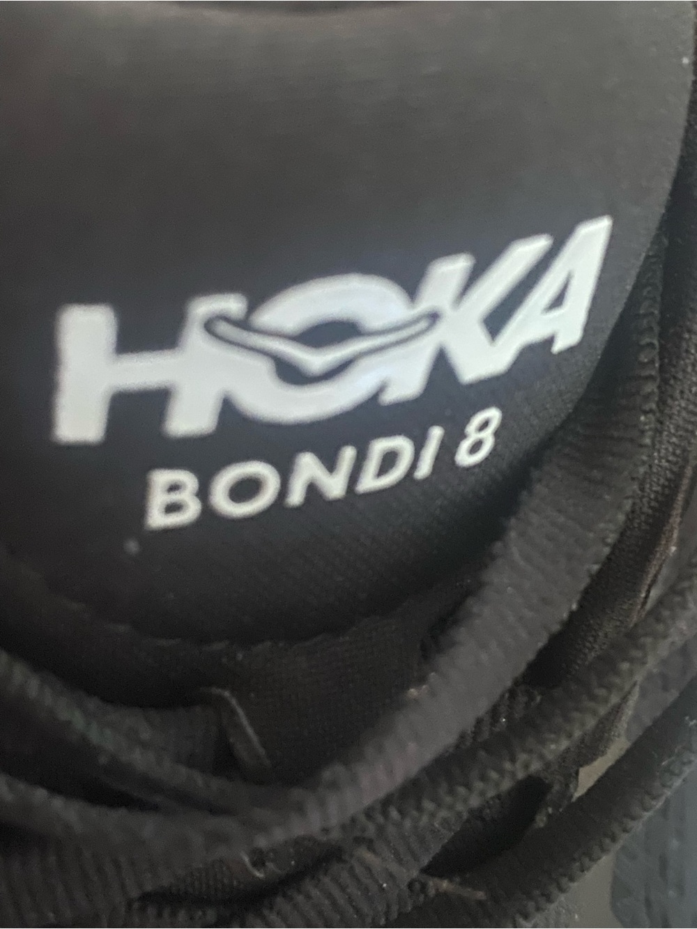 HOKA Women’s Bondi 8 Black Running Shoes - Picture 5 of 6